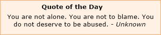 You are not alone You are not alone