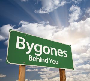 Sign for practicing forgiveness and putting your bygones behind you