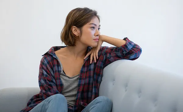contemplative woman dealing with divorce and infidelity contemplative woman dealing with divorce and infidelity