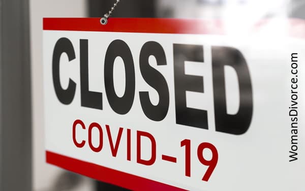 Closed due to Covid-19 sign Closed due to Covid-19 sign