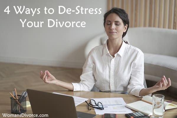 How to De-Stress Your Divorce Woman calmly dealing with the stress of divorce