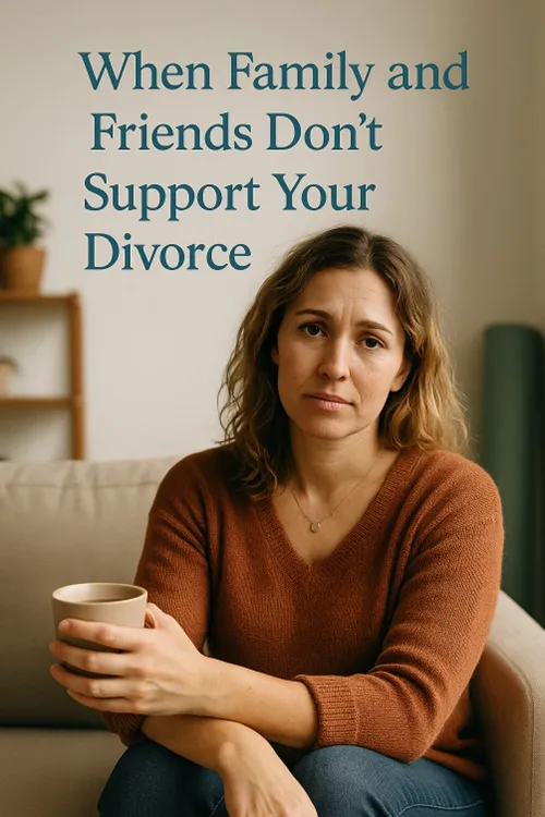 When friends and family don't support your divorce Dealing with family and friends not supporting your divorce