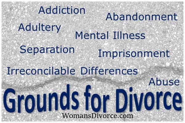 The various grounds for divorce