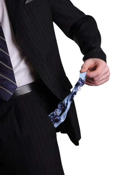 Oops! Man caught pulling frilly panties out of pants pocket Man pulling frill panties out of pocke