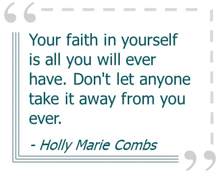 faith in yourself quote