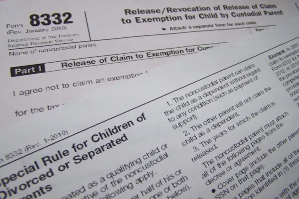 IRS Form 8332 and rules