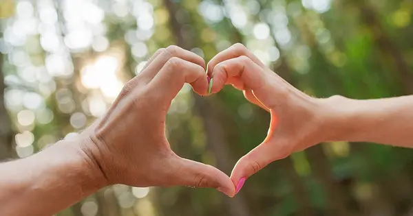 Hand sign heart