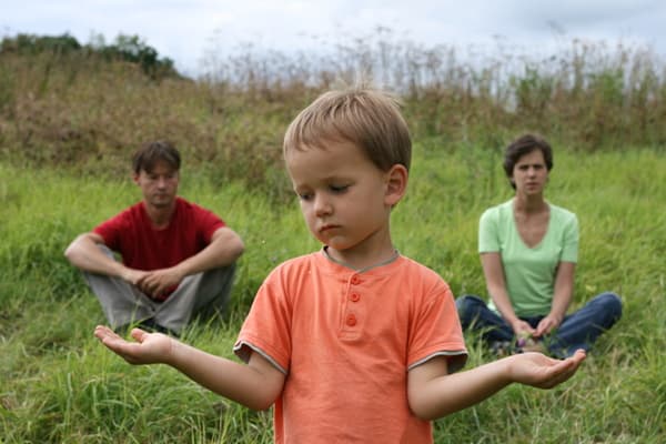 Little boy having to choose between Mom and Dad Little boy having to choose between Mom and Dad