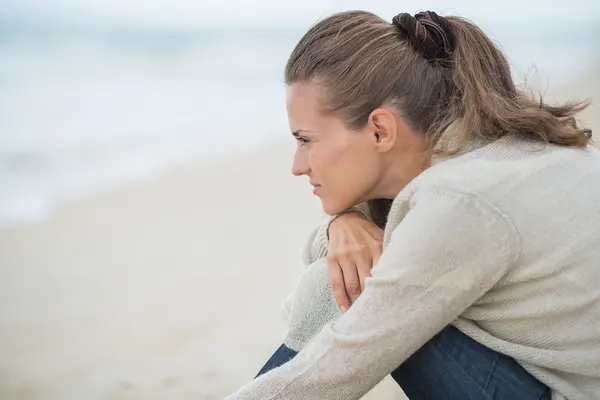 lingering anxiety after leaving emotional abuse anxious woman looking into distance