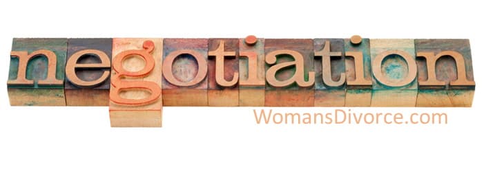 Printing press blocks spelling out negotiation The word negotiation spelled out with printing press blocks